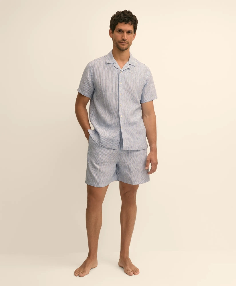 Brooks Brothers Men Linen Short Pajamas