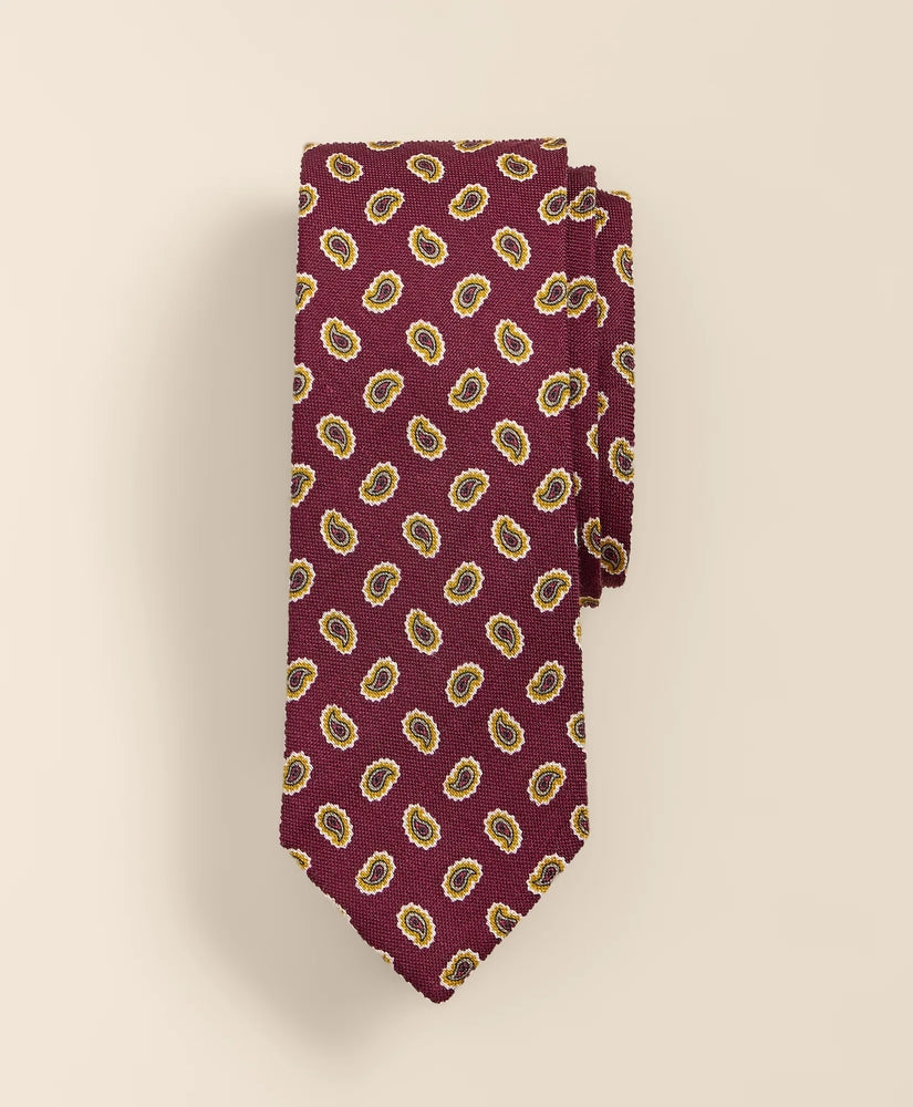 Brooks Brothers Men Linen-Silk Pine Tie