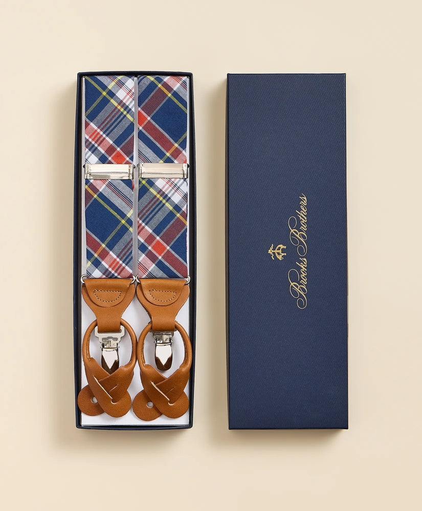 Brooks Brothers Men Madras Suspenders