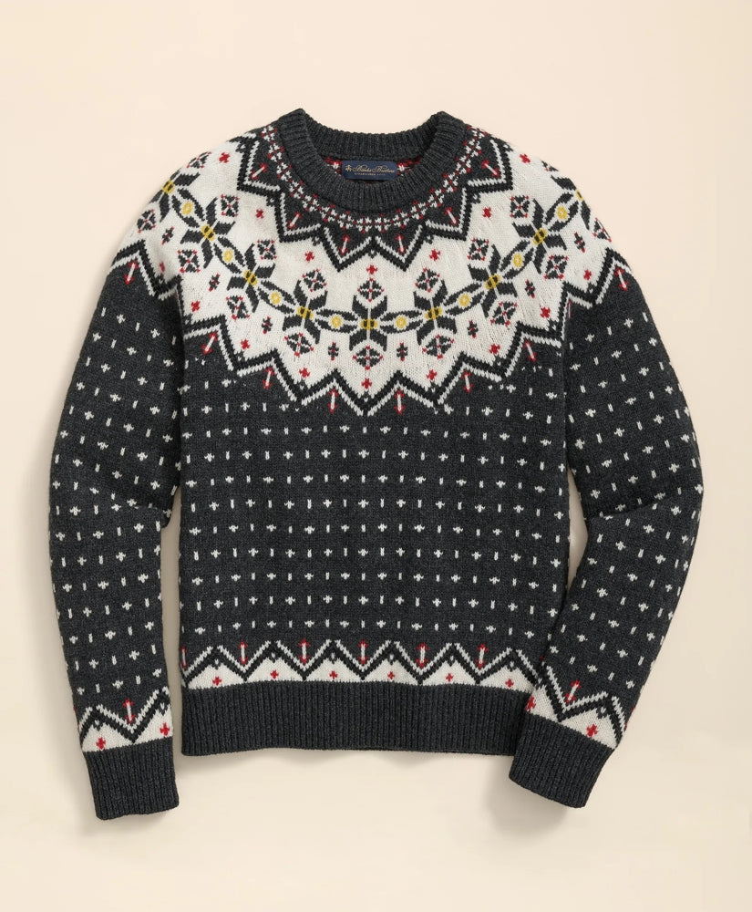 Brooks Brothers Sale Merino Wool Archive Fair Isle Sweater