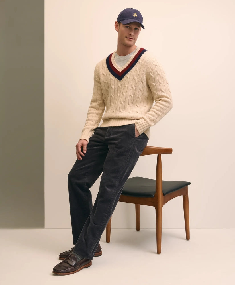 Brooks Brothers Sale Merino Wool Archive Tennis Sweater