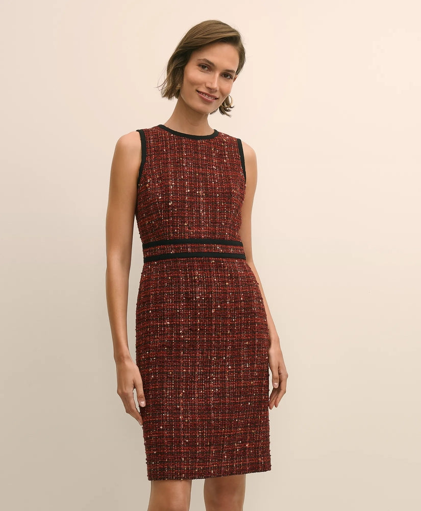 Brooks Brothers Sale Boucle Tipped Sheath Dress