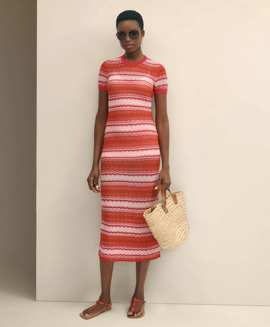 Brooks Brothers Sale Ombre Stripe Sweater Dress