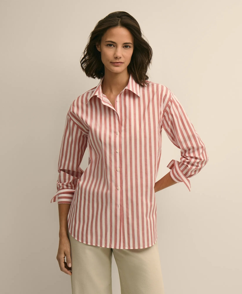 Brooks Brothers Sale Oversized Cotton Pinstripe Shirt
