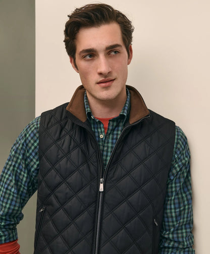 Brooks Brothers Men Paddock Diamond Quilted Vest