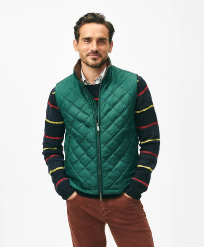 Brooks Brothers Men Paddock Diamond Quilted Vest