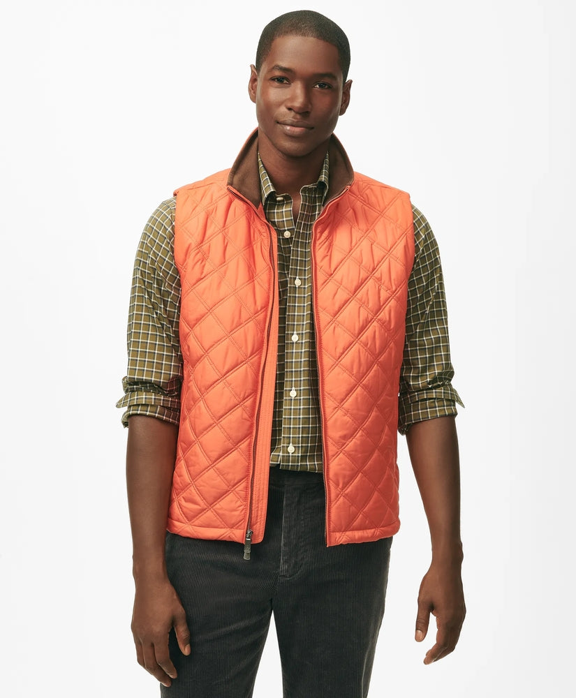Brooks Brothers Men Paddock Diamond Quilted Vest
