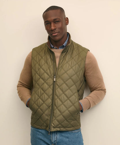 Brooks Brothers Men Paddock Diamond Quilted Vest