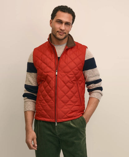 Brooks Brothers Men Paddock Diamond Quilted Vest