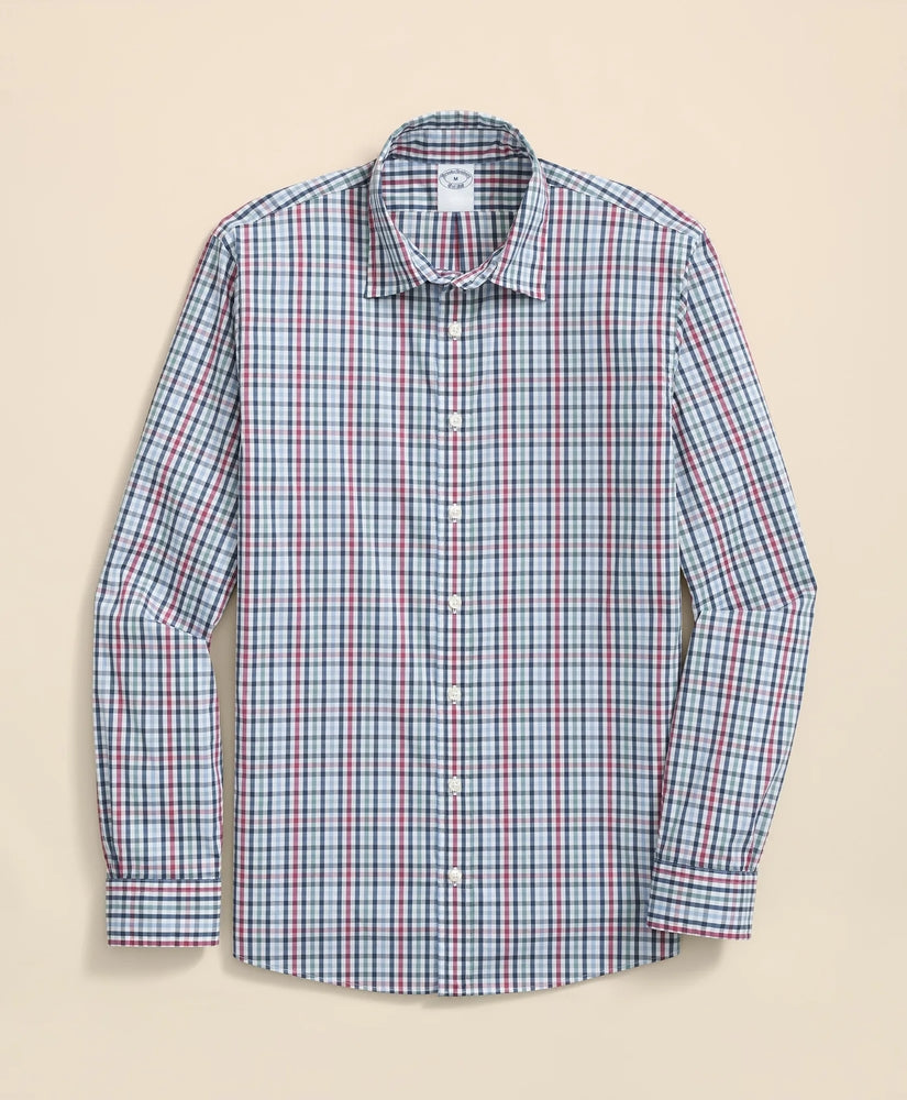 Brooks Brothers Sale Performance Series Stretch Spread Collar, Multi-Gingham Sport Shirt