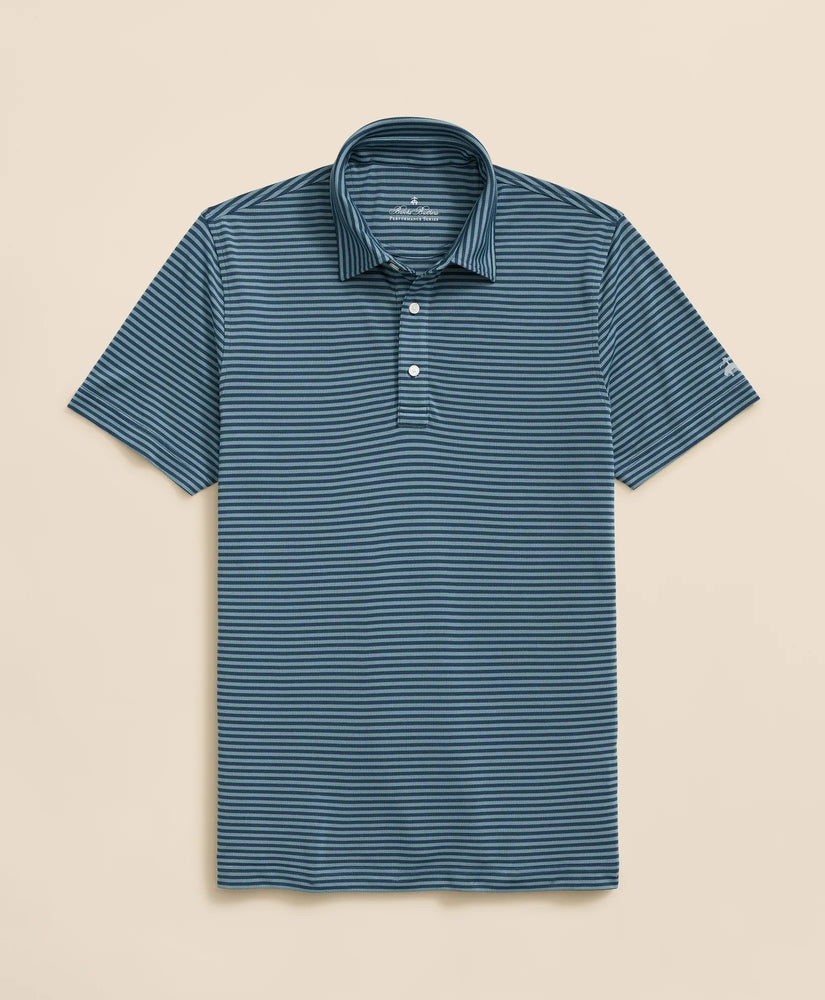 Brooks Brothers Men Performance Series Vintage Stripe Pique Polo Shirt