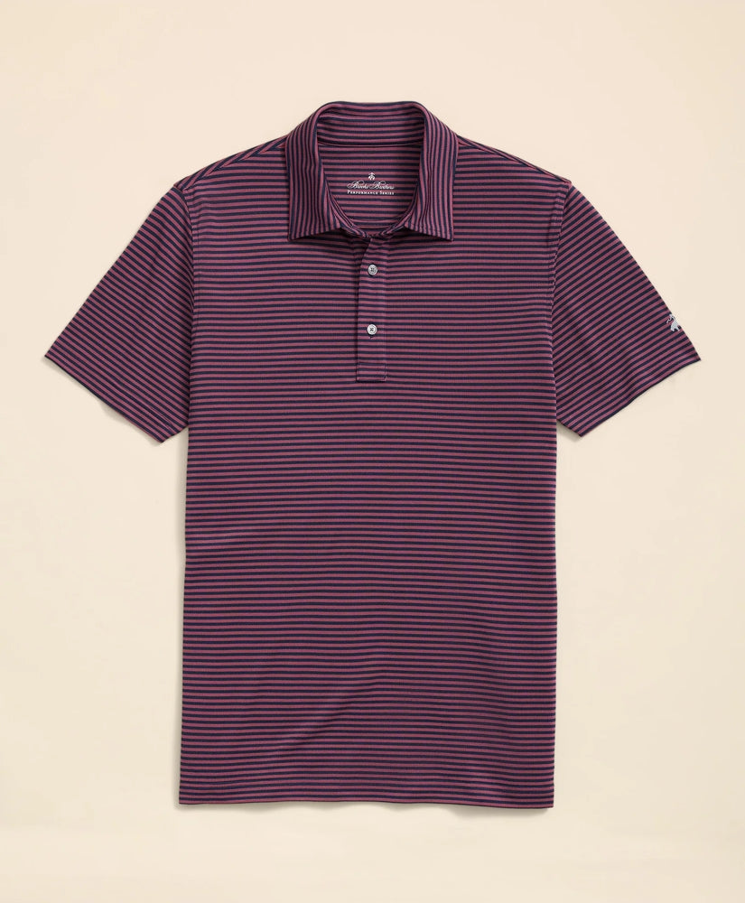 Brooks Brothers Men Performance Series Vintage Stripe Pique Polo Shirt