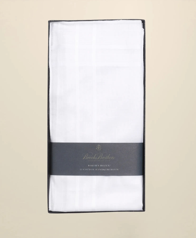 Brooks Brothers Men Pure Cotton Handkerchiefs-Set of 13