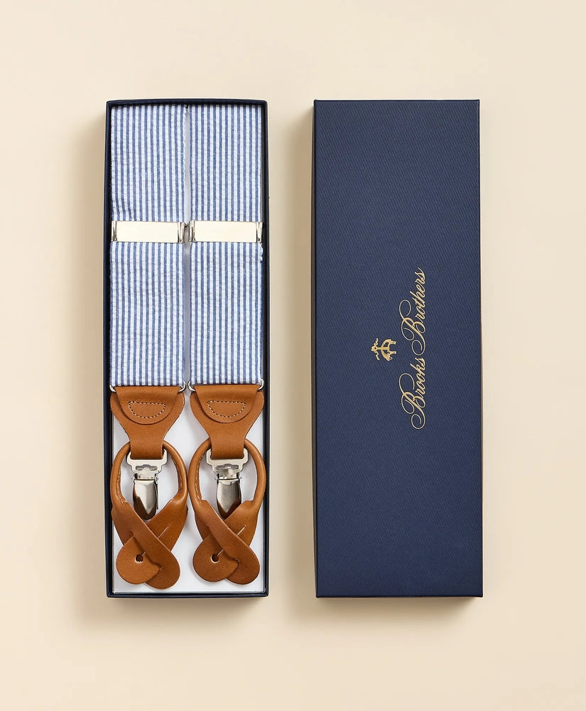 Brooks Brothers Men Seersucker Suspenders