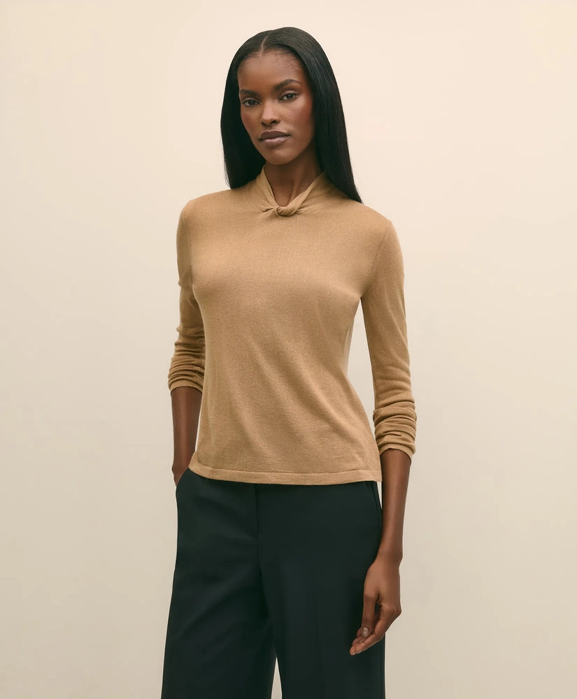 Brooks Brothers Sale Silk Cashmere Twist Neck Sweater
