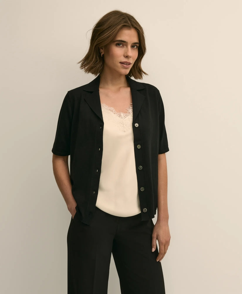 Brooks Brothers Women Silk-Cotton Polo Sweater