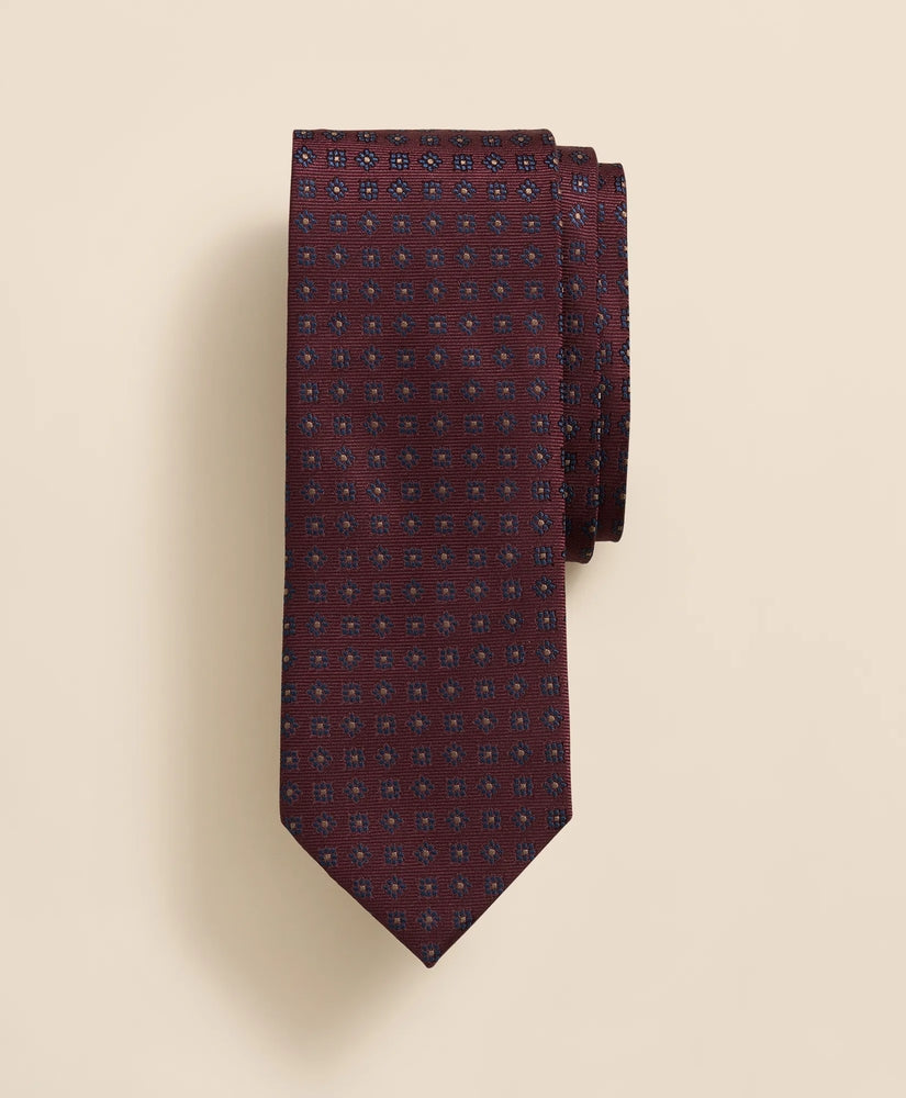 Brooks Brothers Men Silk Dot Flower Tie