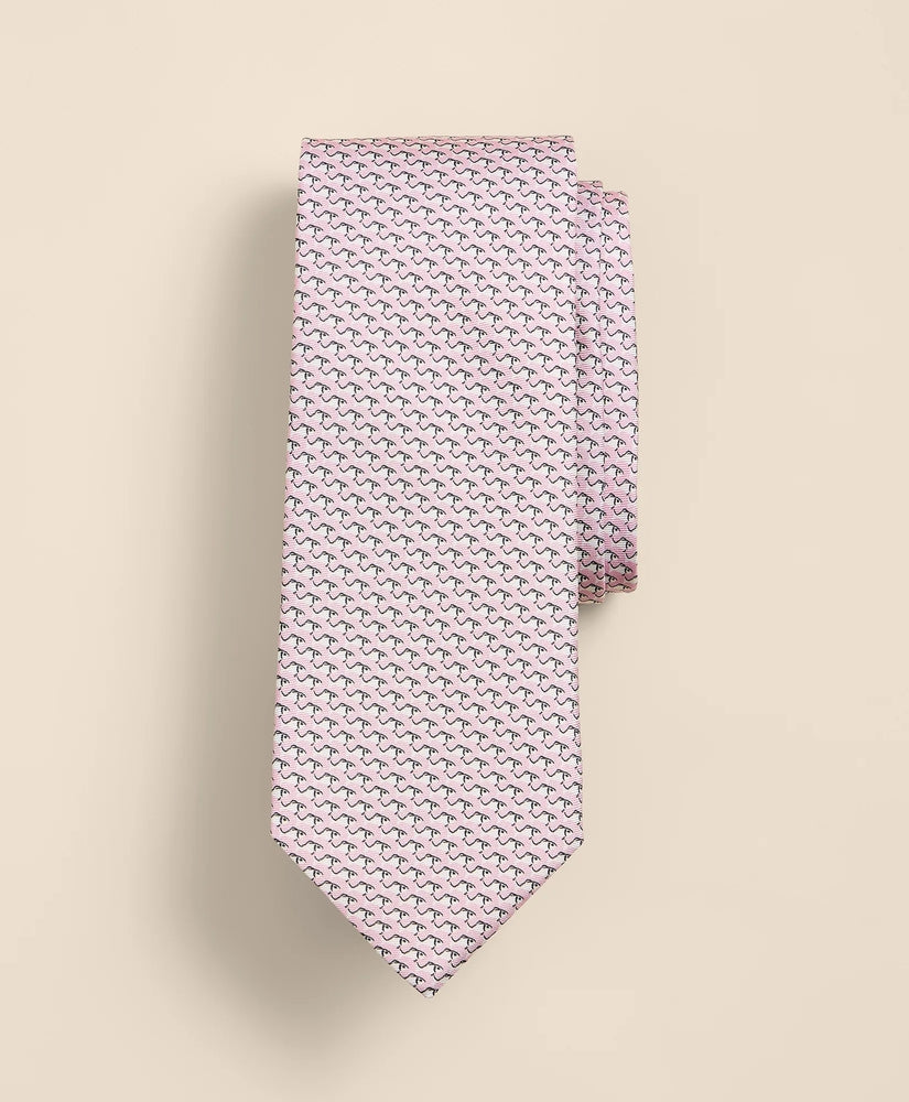 Brooks Brothers Men Silk Fish Tie