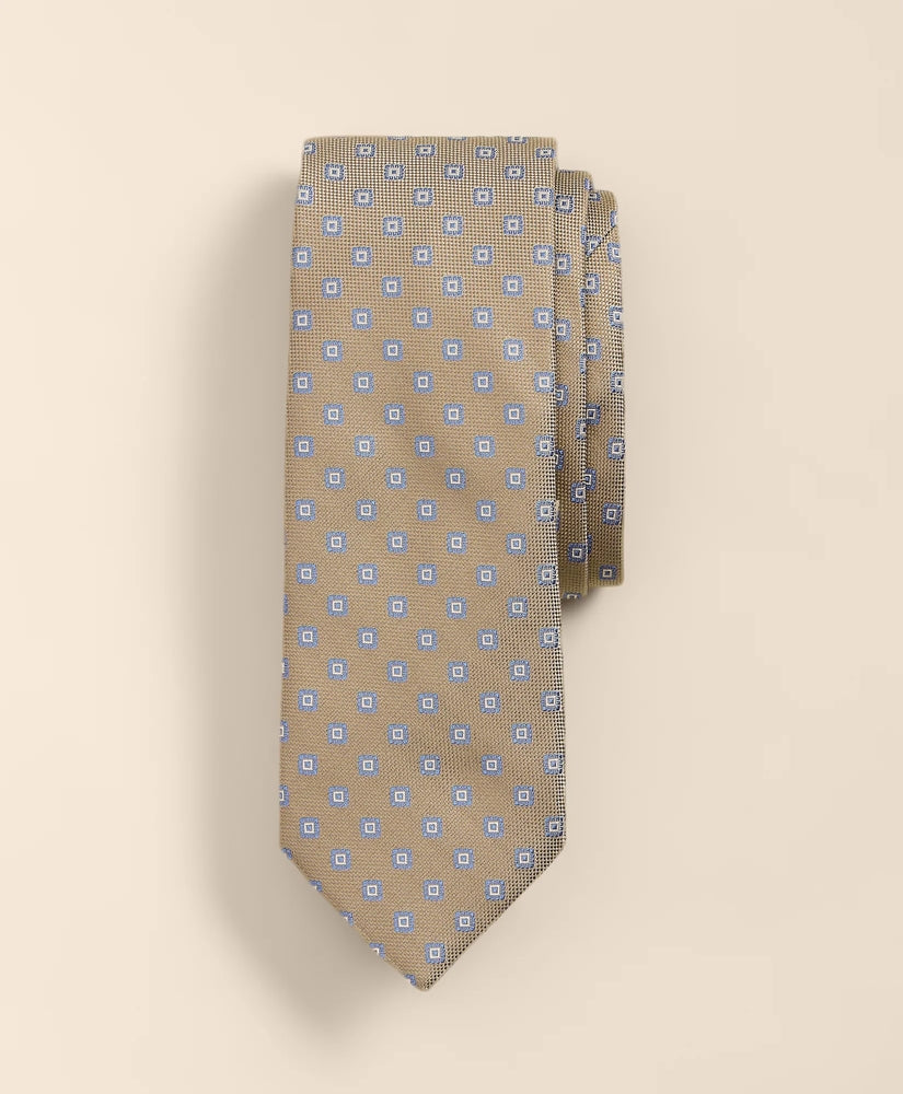 Brooks Brothers Men Silk Framed Diamond Tie