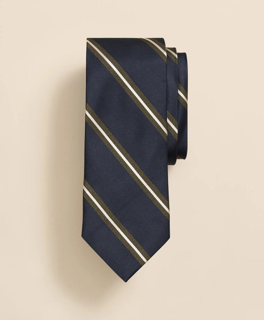 Brooks Brothers Men Silk Frame Striped Tie