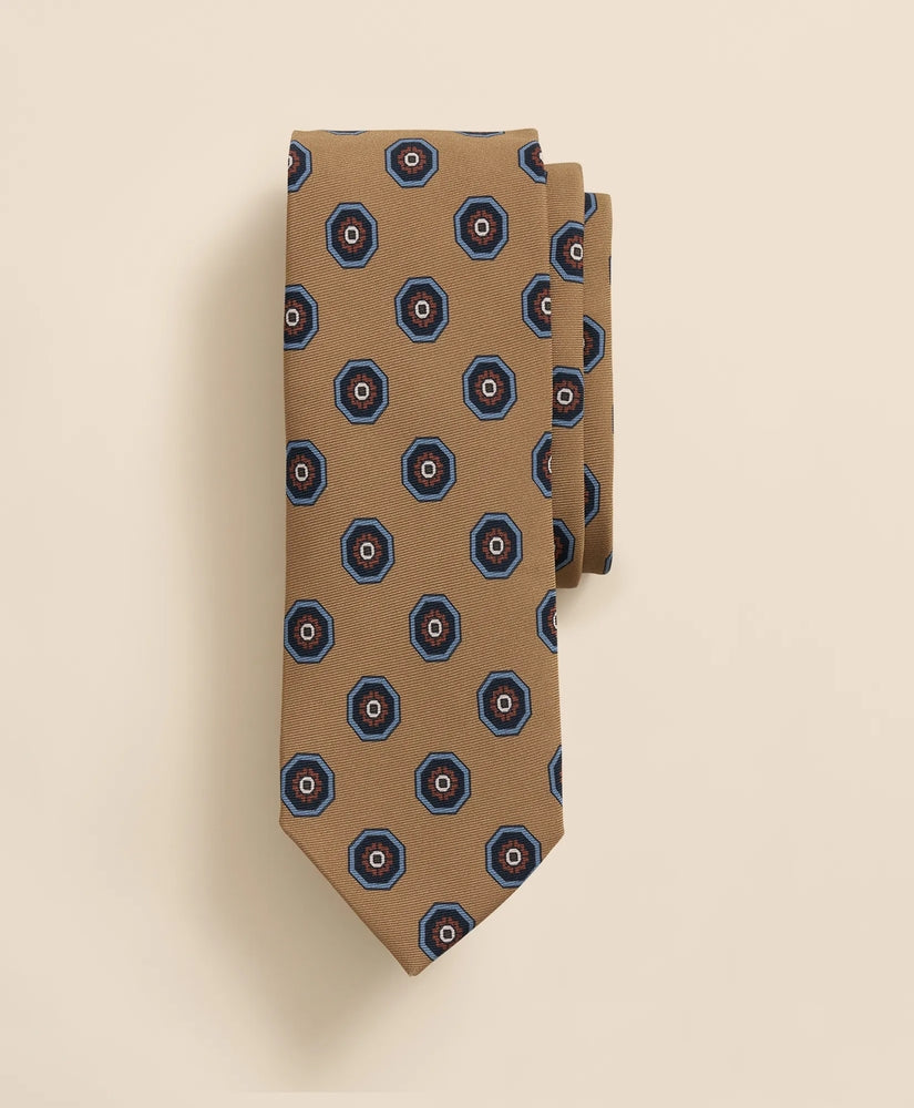 Brooks Brothers Men Silk Geometric Tie