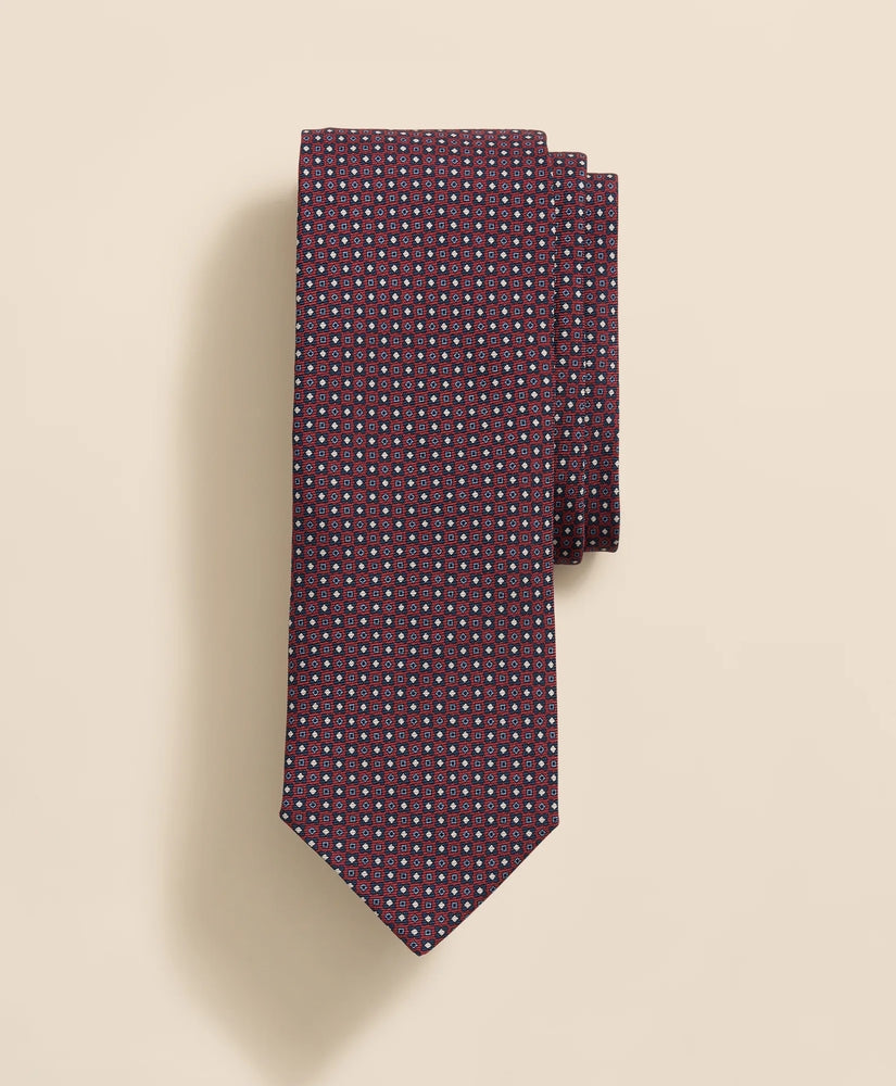 Brooks Brothers Men Silk Mini Geometric Tie