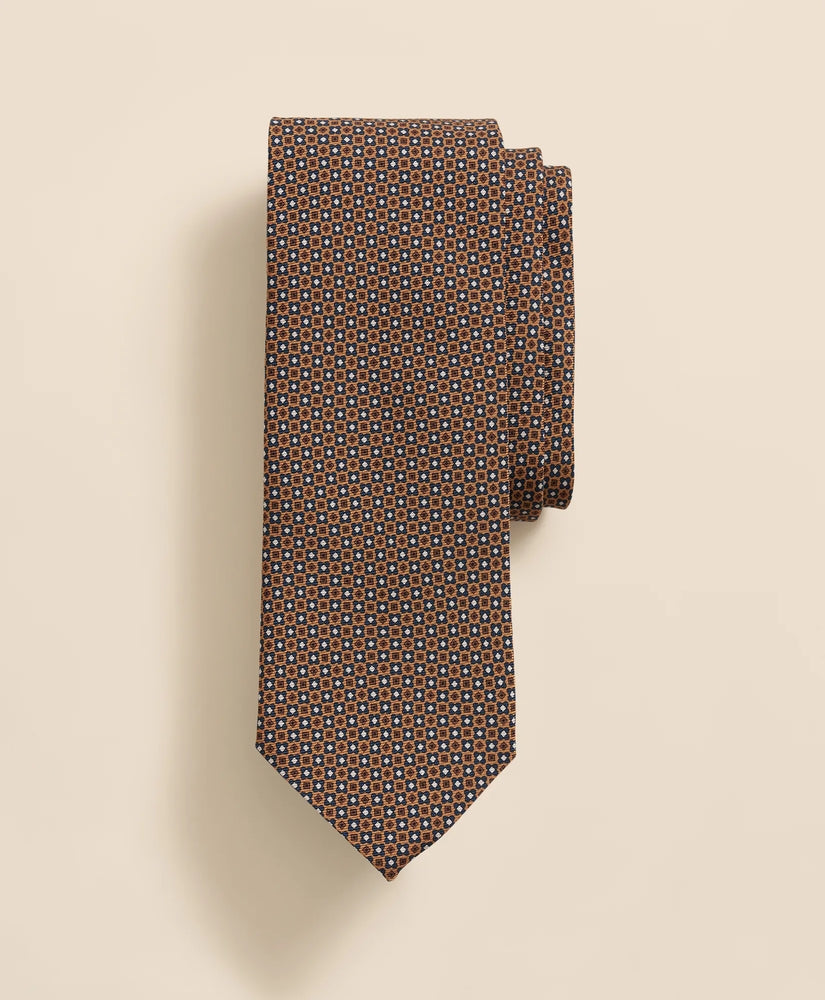 Brooks Brothers Men Silk Mini Geometric Tie