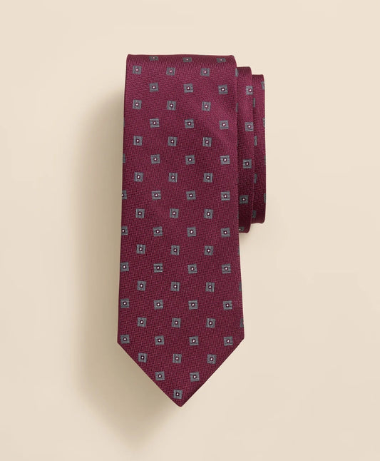 Brooks Brothers Men Silk Mini Tossed Square Tie