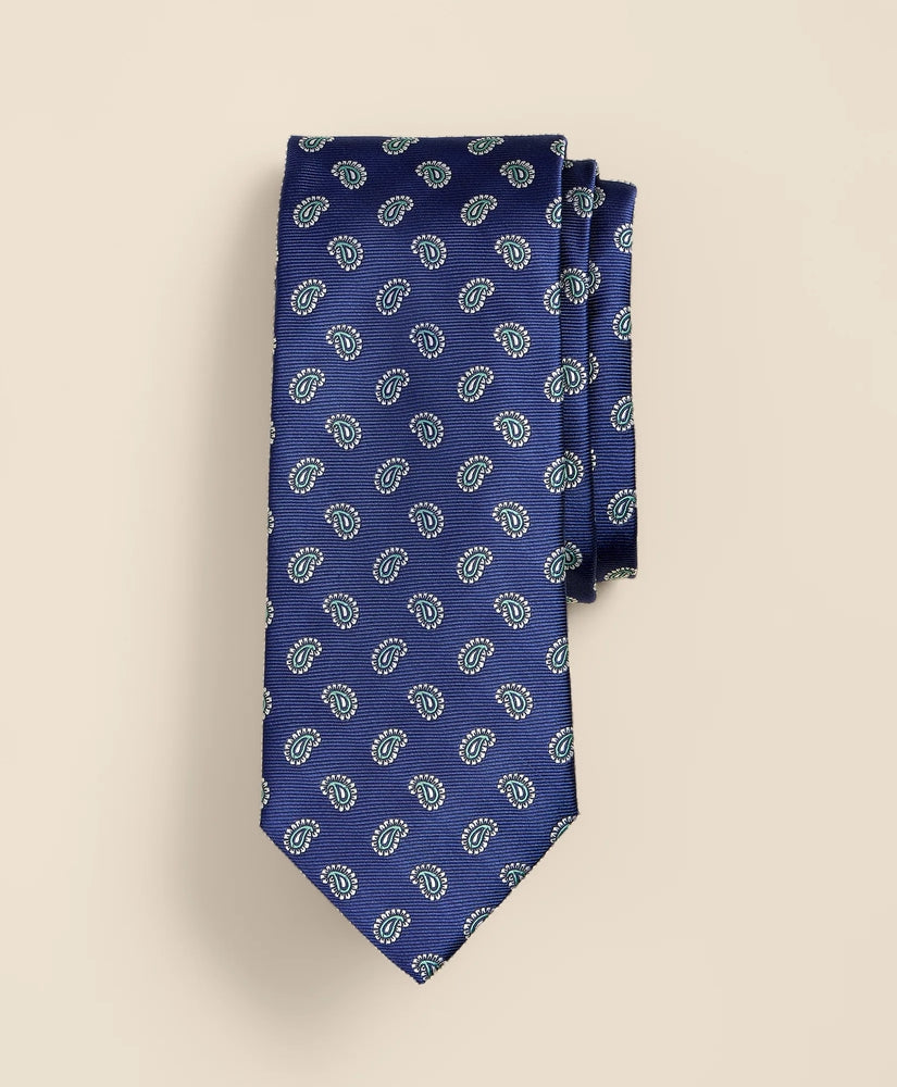 Brooks Brothers Men Silk Paisley Tie