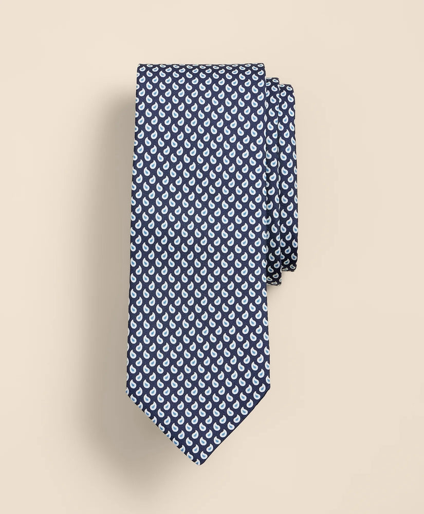 Brooks Brothers Men Silk Pine Foulard Tie