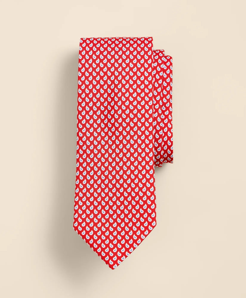 Brooks Brothers Men Silk Pine Foulard Tie