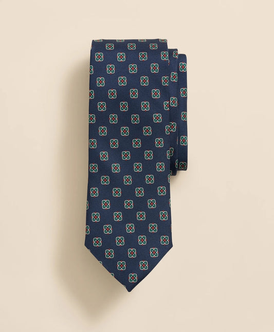 Brooks Brothers Men Silk Spaced Flower Tie