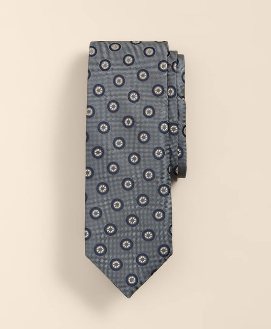 Brooks Brothers Men Silk Spaced Wheel Tie