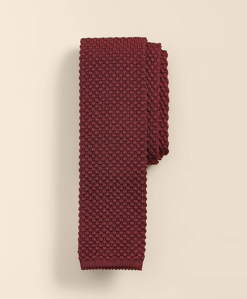 Brooks Brothers Men Silk Textured Knit Tie