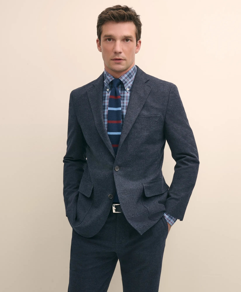 Brooks Brothers Sale Slim Fit Check Suit Jacket in Brushed-Cotton
