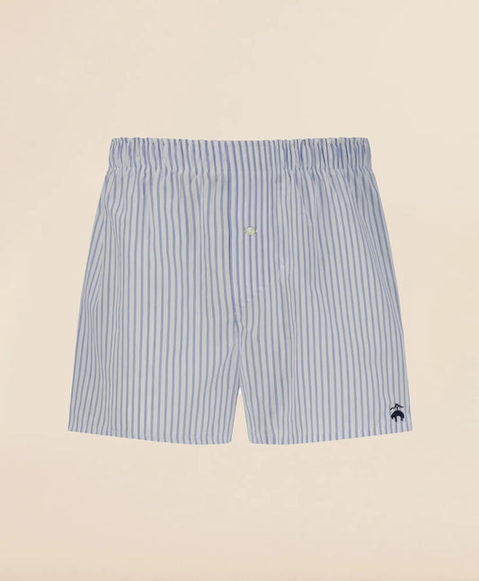 Brooks Brothers Men Slim Fit Cotton Broadcloth Striped Boxers