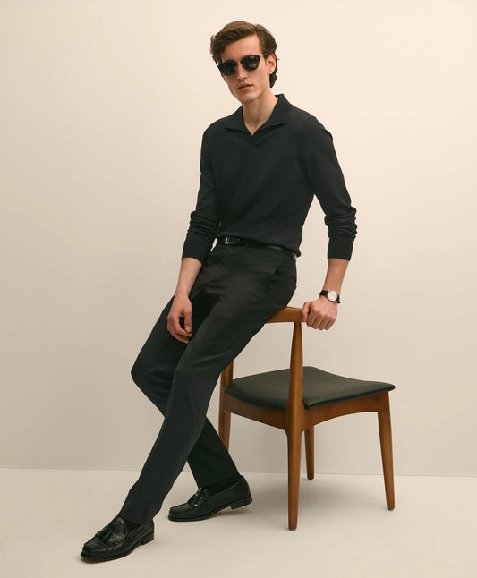 Brooks Brothers Men Slim Fit Wool 1818 Dress Pants