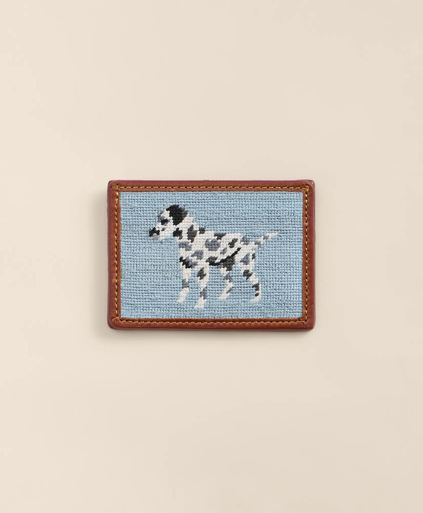 Brooks Brothers Men Smathers & Branson Needlepoint Dalmatian Card Case