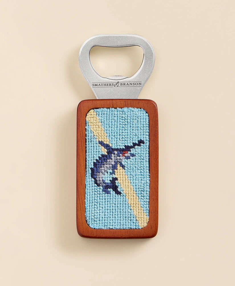 Brooks Brothers Men Smathers & Branson Needlepoint Marlin Bottle Opener