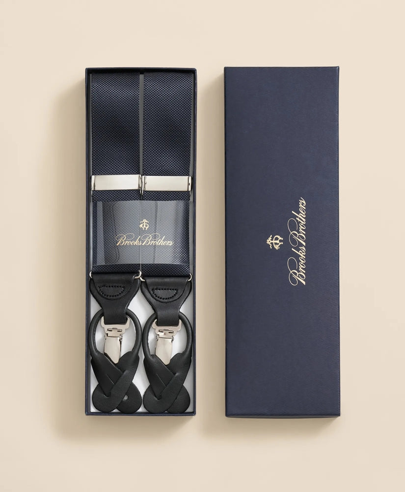 Brooks Brothers Men Solid Pique Suspenders