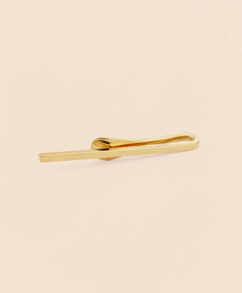 Brooks Brothers Men Sterling Silver Gold-Plated Tie Clip