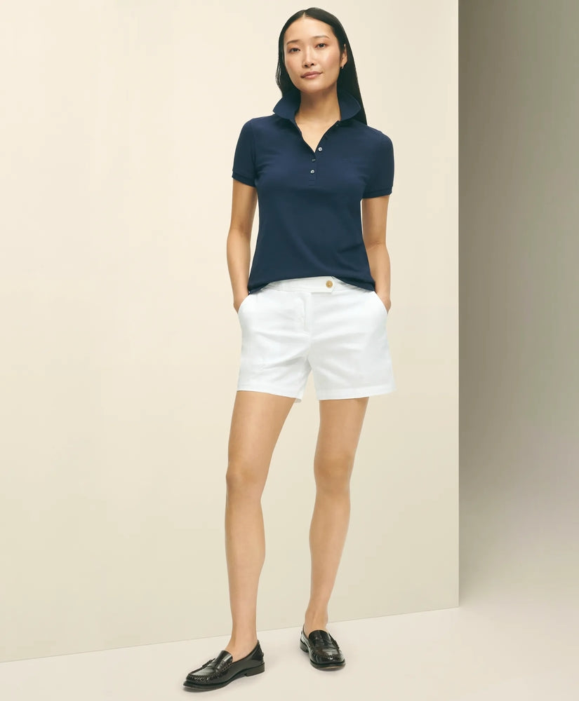 Brooks Brothers Women Stretch Cotton Twill Shorts
