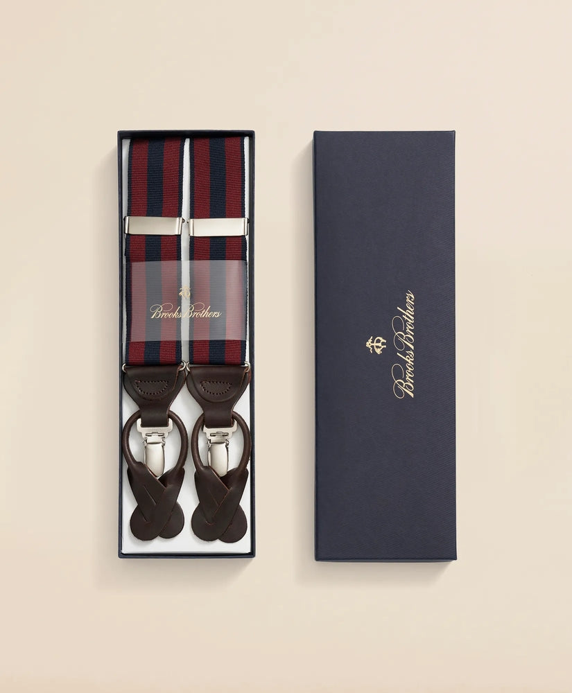 Brooks Brothers Men Striped Suspenders