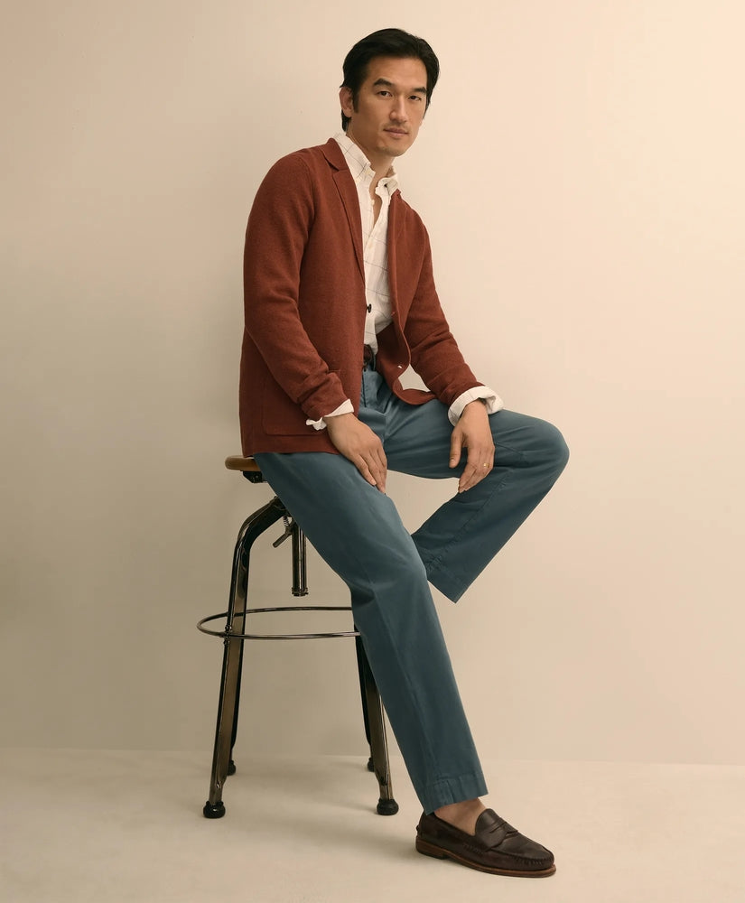 Brooks Brothers Men Sweater Blazer In Linen-Cotton Blend