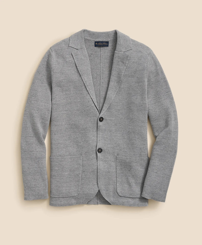 Brooks Brothers Men Sweater Blazer In Linen-Cotton Blend