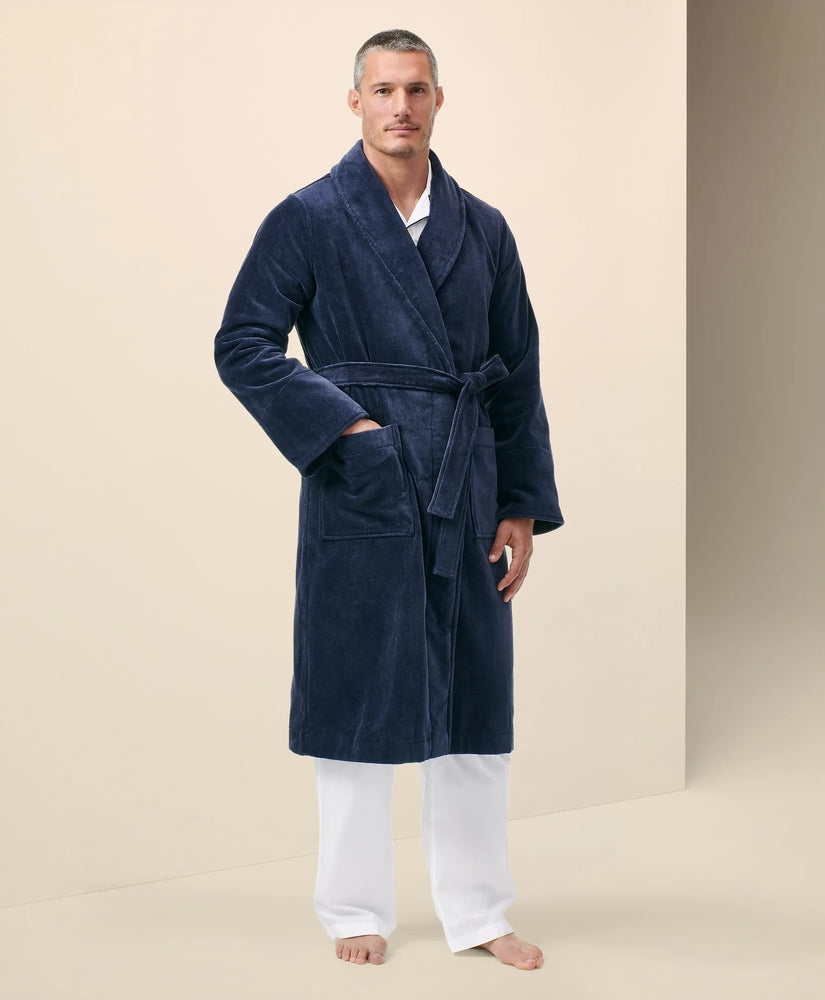Brooks Brothers Men Terry Cloth Bathrobe
