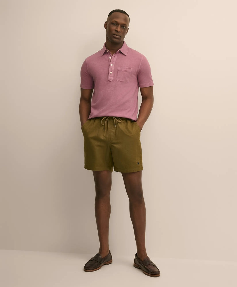 Brooks Brothers Men The 6" Friday Linen-Cotton Drawstring Shorts