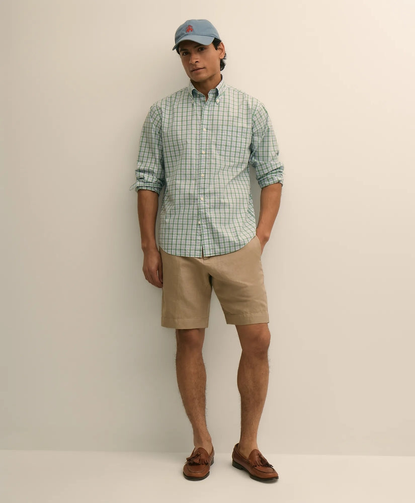 Brooks Brothers Men The 9" Linen-Cotton Shorts