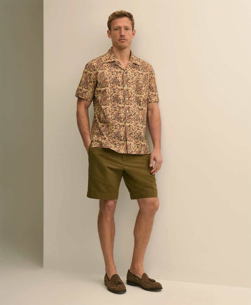 Brooks Brothers Men The 9" Linen-Cotton Shorts