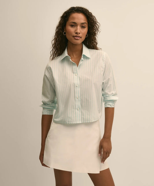 Brooks Brothers Women The Cropped Stripe Shirt
